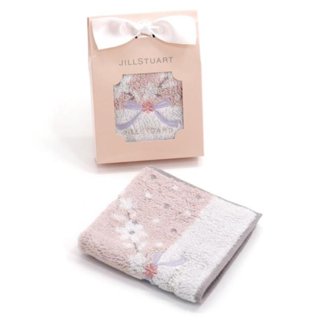 販促、ノベルティ,記念品は:ジルスチュアート クオーレタオルハンカチ B/ピンク 58-3239090P