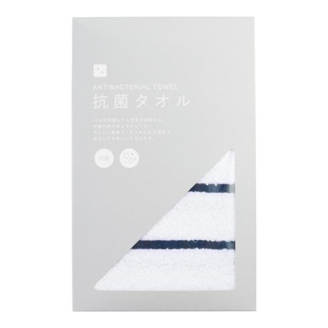 販促、ノベルティ,記念品は:抗菌フェイスタオル1P KK-16-NV
