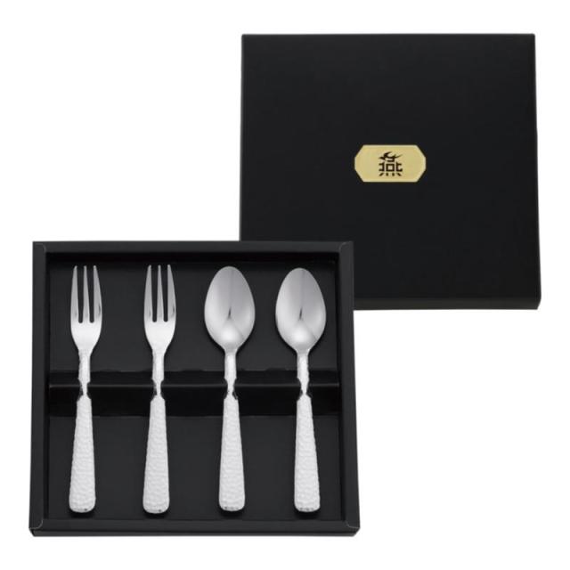 販促、ノベルティ,記念品は:燕匠一 鎚目スプーンフォークペア4P 170-002