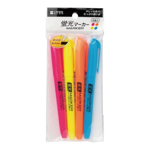 販促、ノベルティ,記念品は:蛍光マーカー4P 887053