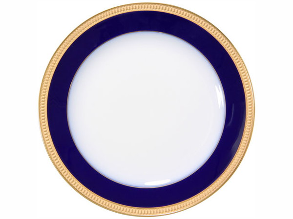 大倉陶園 ロイヤルブルークラウン（瑠璃エンボス） 23cmフィッシュ皿