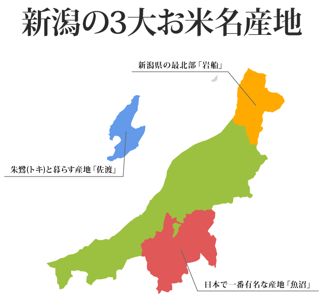 新潟の3大お米名産地
