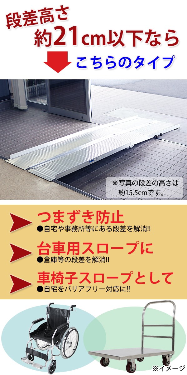 人気を誇る 送料無料 アルミスロープ スロープ長さ約244cm 幅約72 5cm 耐荷重約270kg 工事不要 完成品 組立不要 介護用品 脱輪防止 スロープ 車椅子 スロープ Sutevalle Org 人気を誇る 送料無料 アルミスロープ スロープ長さ約244cm 幅約72 5cm 耐荷重約270kg 工事不要 完成品 組立不要 介護用品 脱輪防止 スロープ 車椅子 スロープ Sutevalle Org