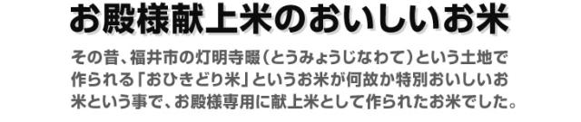 お殿様献上米のおいしいお米