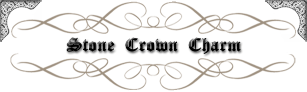 ACP0218WH　ストーンクラウンチャーム　ホワイト