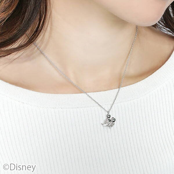 Disney ディズニー 透かし シルエット ミッキーマウス シルバー