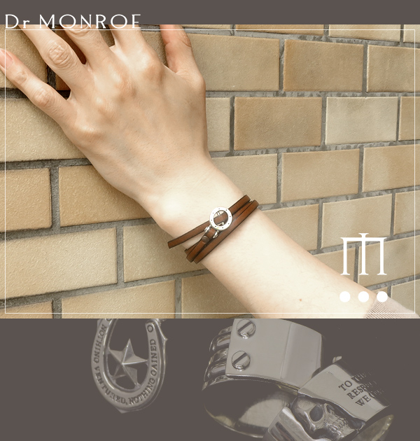 Dr MONROE ドクターモンロー レザーブレスレットの通販はau PAY