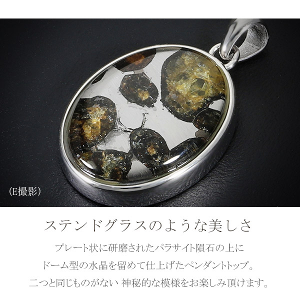 【限定1】シルバー925 パラサイト隕石 ペンダントトップ 楽天市場】パラサイト 隕石 メテオライト シルバー ペンダント