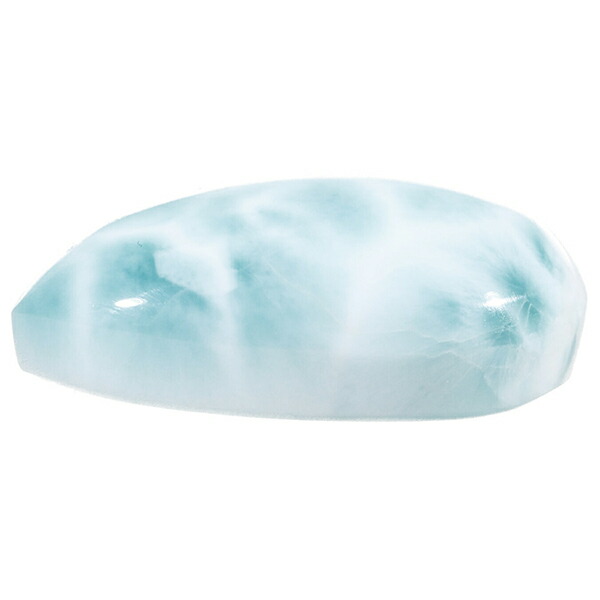 ラリマー 磨き 原石 ルース 裸石 約2.9cm 雫 カボション 天然石