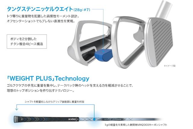 右用 ダンロップ XXIO CROSS 2 ゼクシオクロス2 アイアンセット 7本 (#7-9,Pw,Aw,Dw,Sw) N.S.PRO 860GH DST for XXIO スチールシャフト 日本仕様