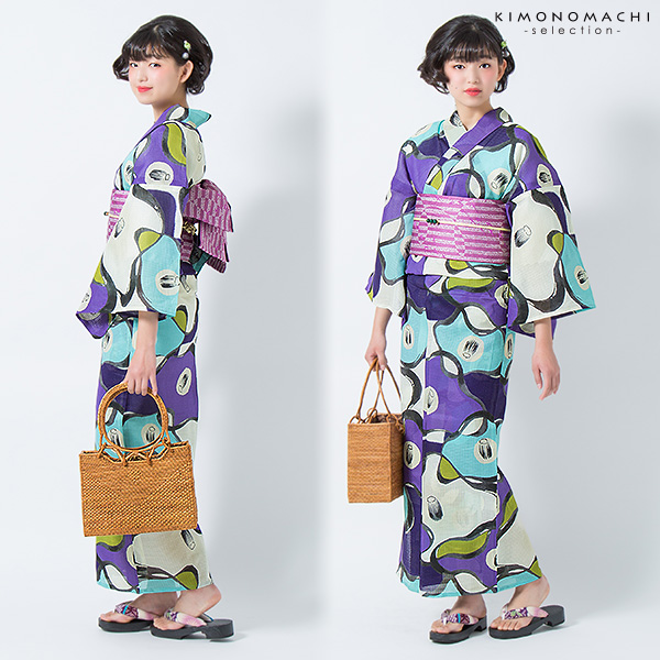 桂友同机会 綿紅梅 女性浴衣