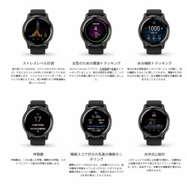 定番 VENU 送料無料 スポーツ・アウトドア の通販はau PAY マーケット - テレメディア|商品ロットナンバー:506112769 2(ヴェニュー2) 日本語正規版 #010-02430-61 ガーミン GARMIN 日本製得価