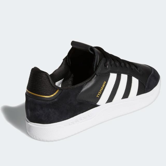 アディダス スケートボーディング タイショーン ロー 28.5cm(US10.5) ブラック×ホワイト×ゴールド #GW4891 adidas TYSHAWN LOW