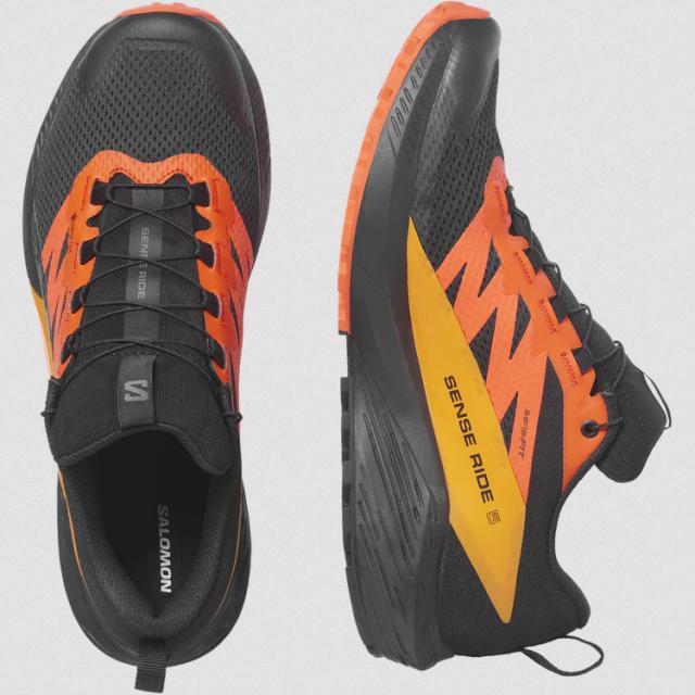 サロモン センスライド 5 GTX(GORE-TEX) 27.5cm ブラック×Sアイビス #L47147300 送料無料 SALOMON