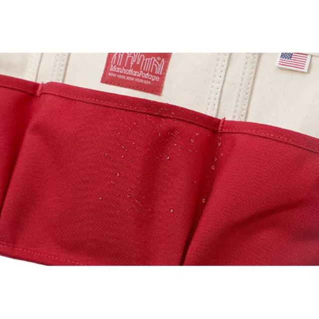 マンハッタンポーテージ ピクニック アウティング トートバッグ L ナチュラル×レッド W59/41×H27×20.5cm #MP1383LDUC-1030