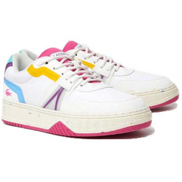 ラコステ レディース L001 ECO 222 1 SFA 38A(24.0cm) ホワイト×レッド #SF01034-286 LACOSTE