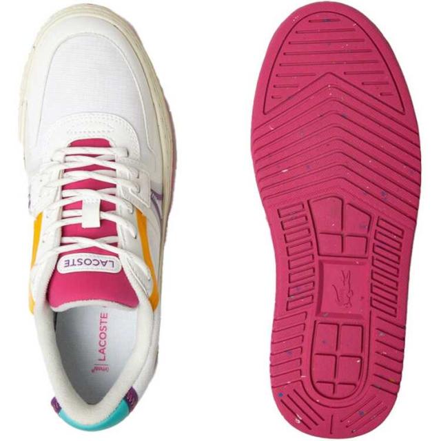 ラコステ レディース L001 ECO 222 1 SFA 38A(24.0cm) ホワイト×レッド #SF01034-286 LACOSTE