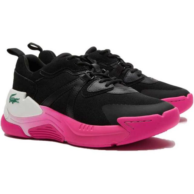 ラコステ レディース LW2 XTRA 222 3 SFA 38A(24.0cm) ブラック×ピンク #SF01054-1J1 LACOSTE