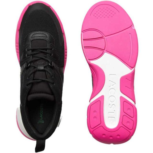 ラコステ レディース LW2 XTRA 222 3 SFA 38A(24.0cm) ブラック×ピンク #SF01054-1J1 LACOSTE