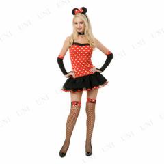 コスプレ 仮装 ミスマウス・ピンナップ(ペチコート付き) 大人用(XS) 【 コスプレ 衣装 ハロウィン 仮装 コスチューム コート レディース 余興 マウスガール パーティーグッズ 女性用 】 コスプレ 仮装 ミスマウス・ピンナップ(ペチコート付き) 大人用(XS
