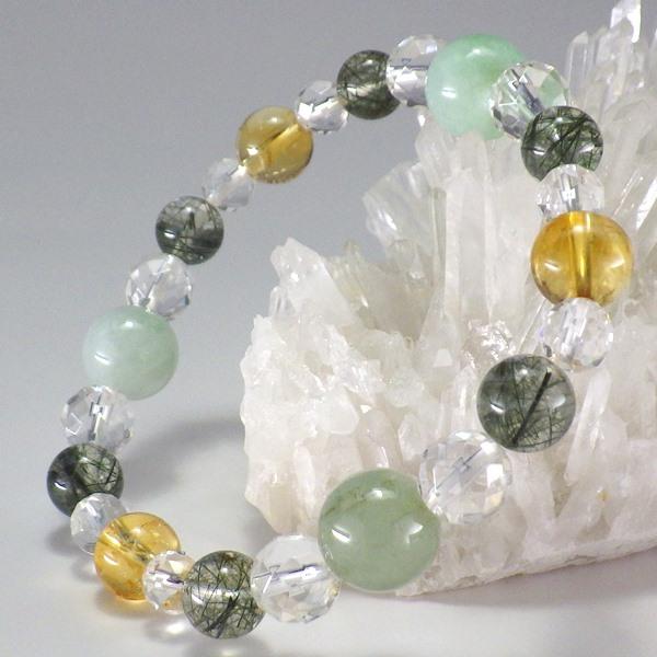 ゆにわマート 共鳴石 天然石リング 三点セット