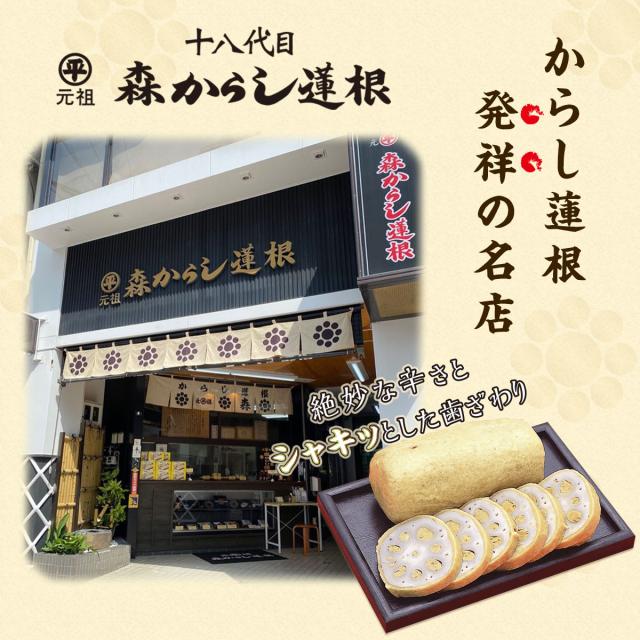 からし蓮根 元祖 森からし蓮根 160g 3本（6人前）熊本名物 ギフト お中元 郷土料理 お取り寄せ