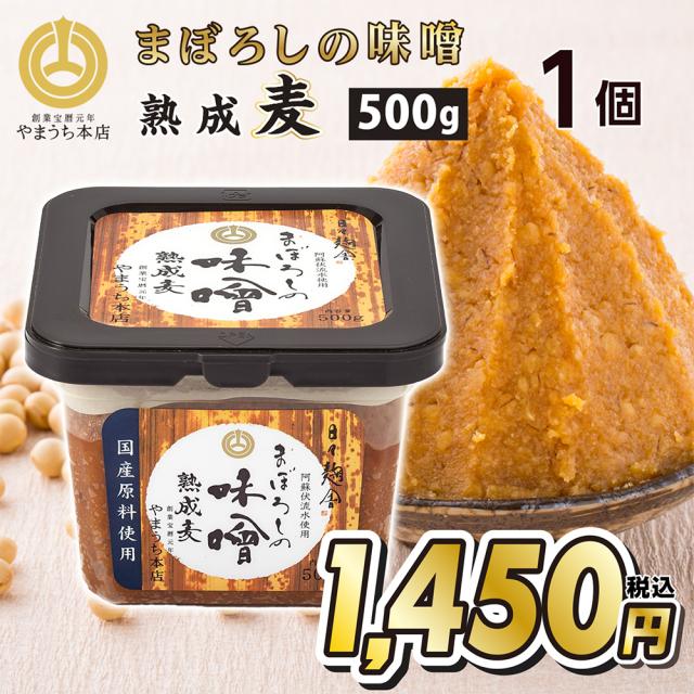 お中元 まぼろしの味噌 熟成麦 麦味噌 麦みそ 500g 山内本店 送料無料 熊本 お取り寄せ ギフト 調味料