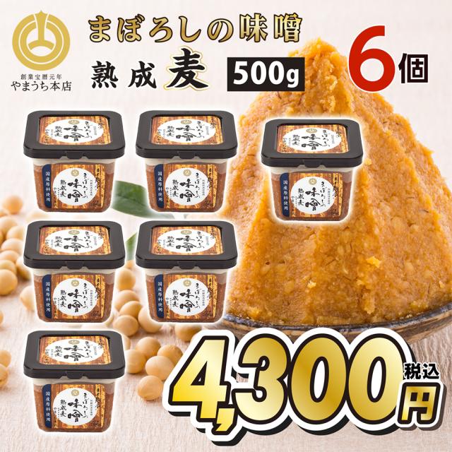 お中元 まぼろしの味噌 熟成麦 麦味噌 麦みそ 500g 山内本店 送料無料 熊本 お取り寄せ ギフト 調味料