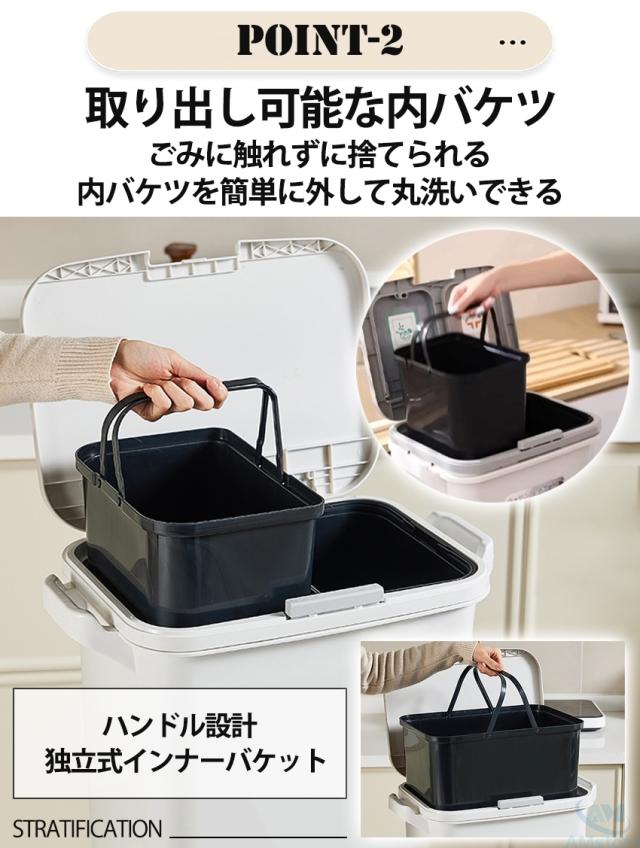 蓋付き 分別ゴミ箱の商品詳細5