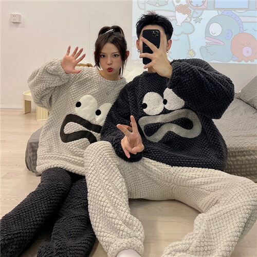 ペア パジャマ 冬 モコモコ 結婚祝い プレゼント