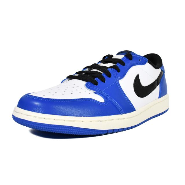 NIKE (ナイキ) AIR JORDAN 1 RETRO LOW OG (エア ジョーダン 1 レトロ ロー オリジナル) メンズ ローカット スニーカー シューズ バッシュ マイケル 普段使い カジュアル ストリート WHITE/BLACK-GAME -SAIL (ホワイト/ブラック/ブルー CZ0790-140 CZ0790 140