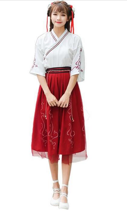 度付き イベント学園祭 演出服 ダンス衣装 ステージ衣装 普段着 写真撮影 刺繍 舞台演出衣装 可愛い コスプレ衣装 中華風 レディース 唐装漢服 超特価 レディースファッション コスチューム E Journal Uniflor Ac Id