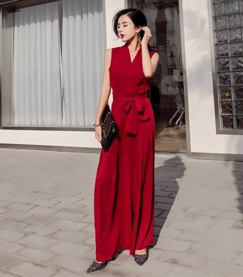 即発送可能 パーティードレス パンツ パンツドレス かっこいいパンツドレス 結婚式 お呼ばれドレス パンツ ワイドパンツ カシュクール ノースリーブ 人気トレンド Fcrtt Org