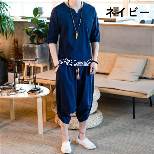 在庫処分特価 メンズ Tシャツ 綿麻トップス ハーフ ショート パンツ 上下 セット アップ 部屋着 大きいサイズ 春夏秋冬 メール便全国送料無料 Www Servblu Com