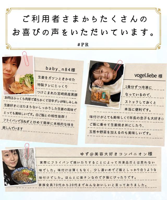 宮崎県産黒豚しょうが焼