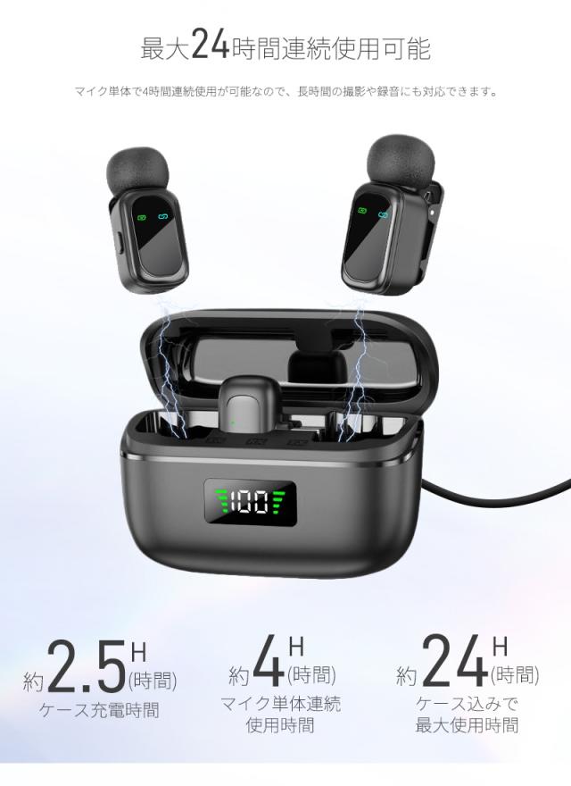 ワイヤレスピンマイク