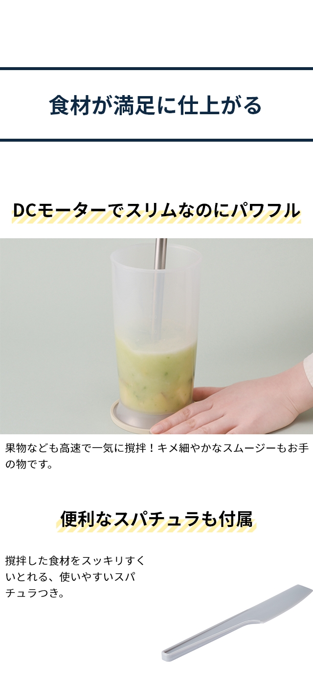 recolte(レコルト) ハンディブレンダー ベーシックセット RHB-3B