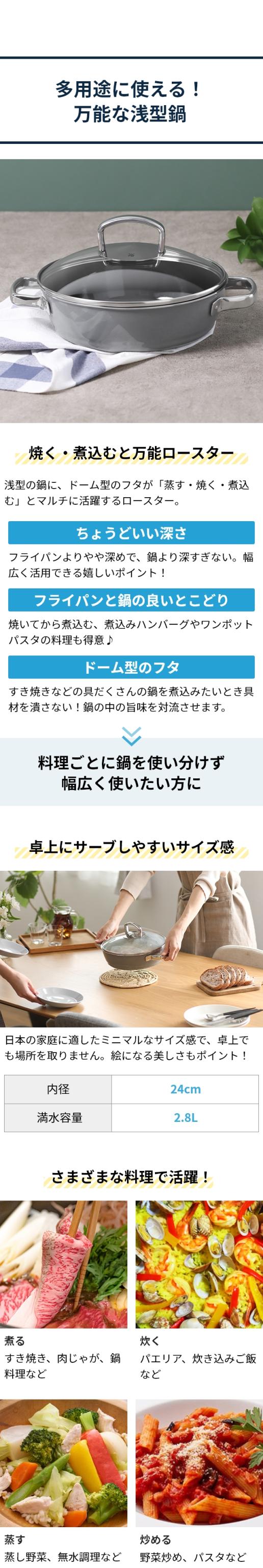 WMF（ヴェーエムエフ）フュージョンテック ミネラル ロースター24cm