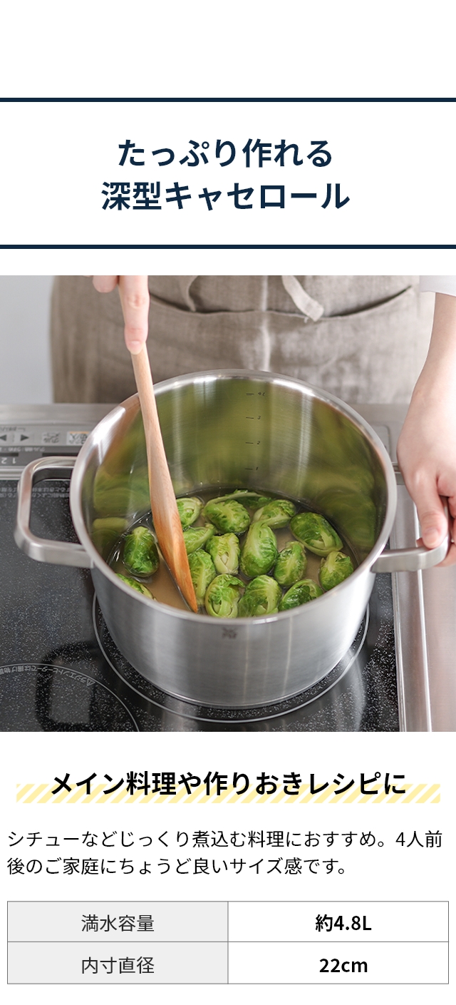 WMF (ヴェーエムエフ) アイコニック ハイキャセロール 22cm