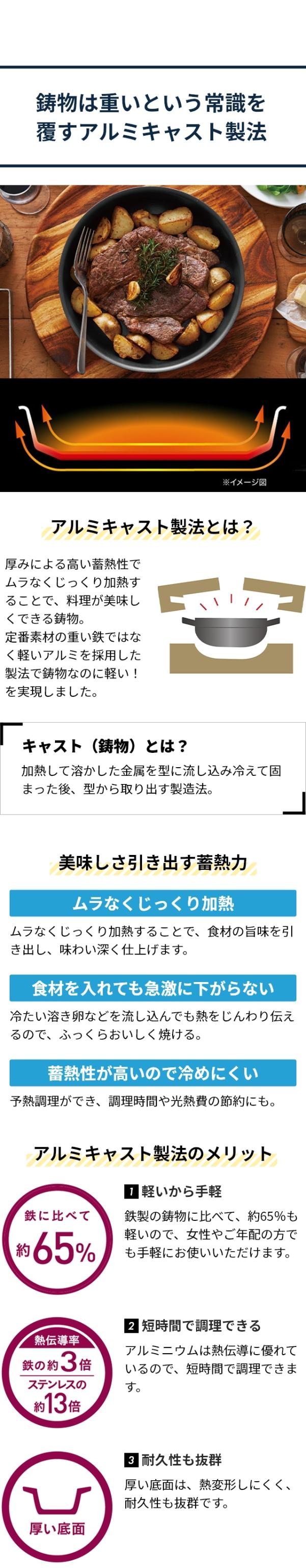 T-FAL (ティファール) キャストライン アロマプロ セット5 L866S5