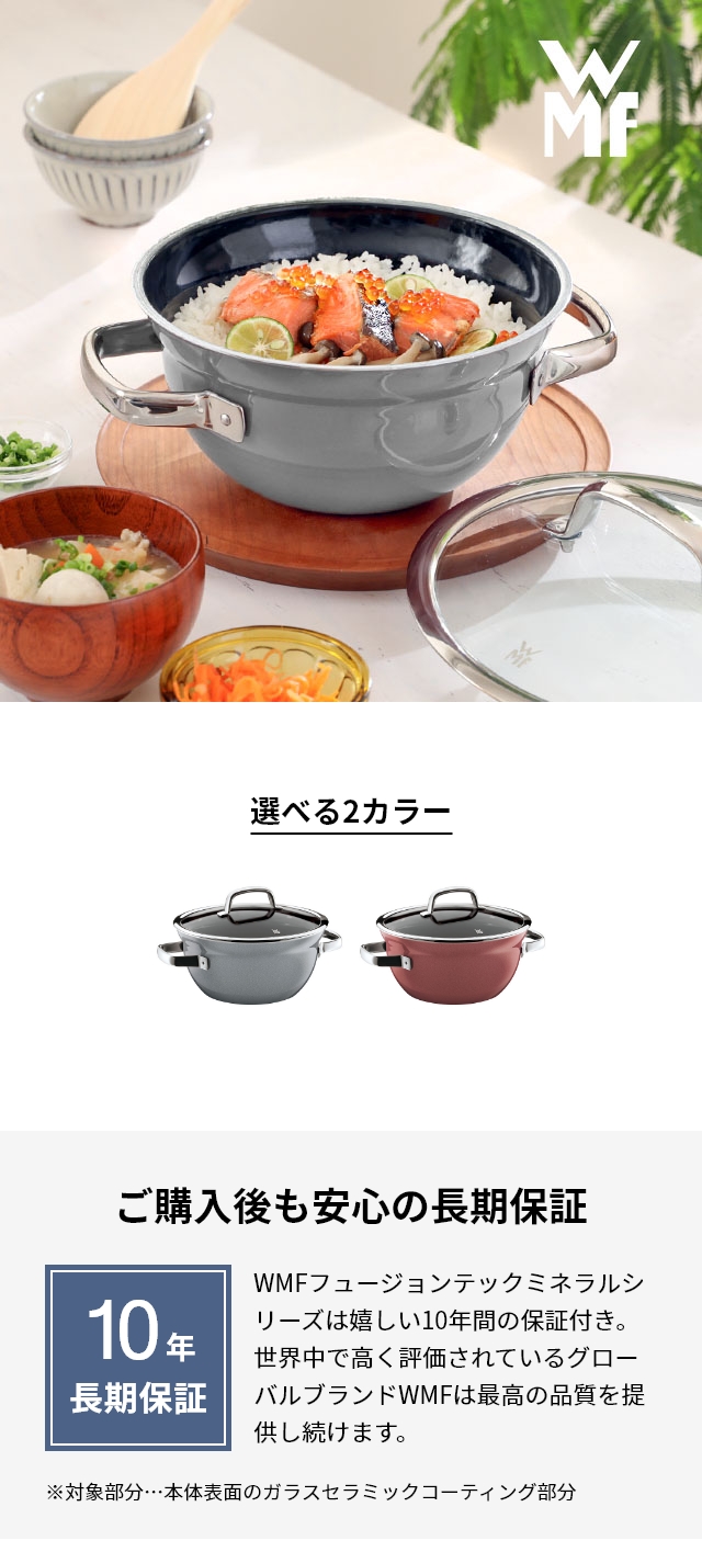 WMF (ヴェーエムエフ) フュージョンテック ミネラル ライスポット (Fusion Tech Mineral Rice Pot) 20cm