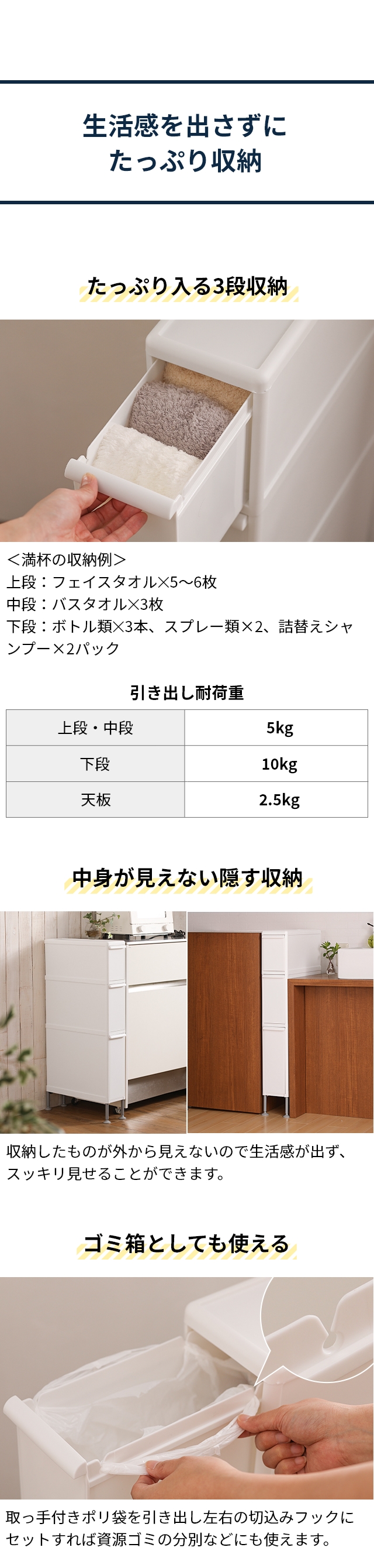 like-it（ライクイット） アジャスター付きファイントールストッカー FTS-111LA