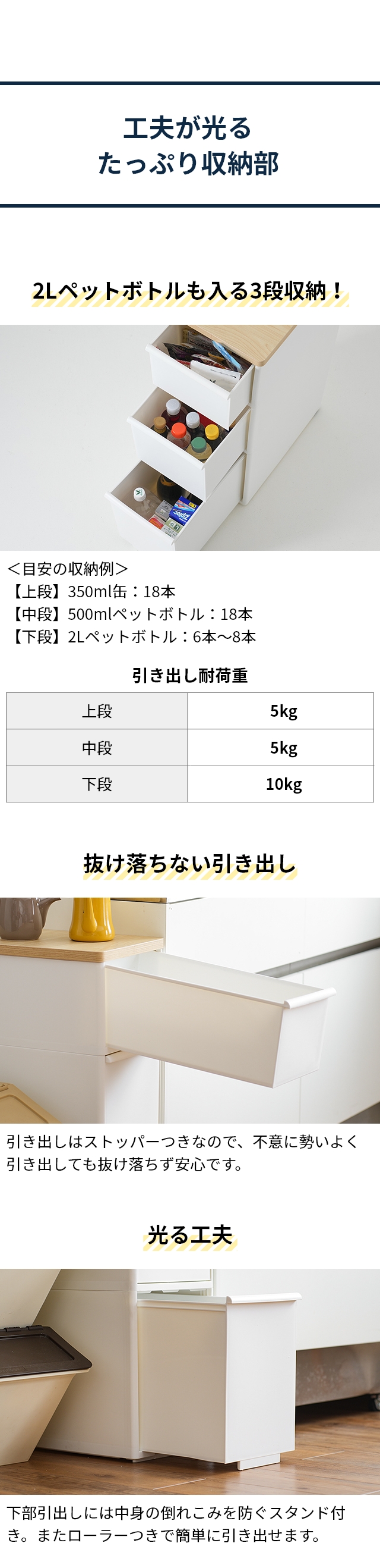 like-it（ライクイット） 耐熱木天板ストッカー ワイド MS-111DLWT