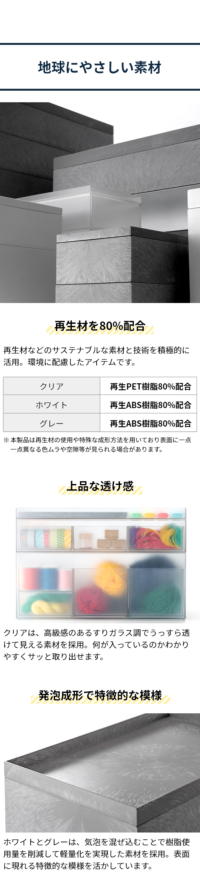 like-it (ライクイット) タイディアップボックス 深型５点セット