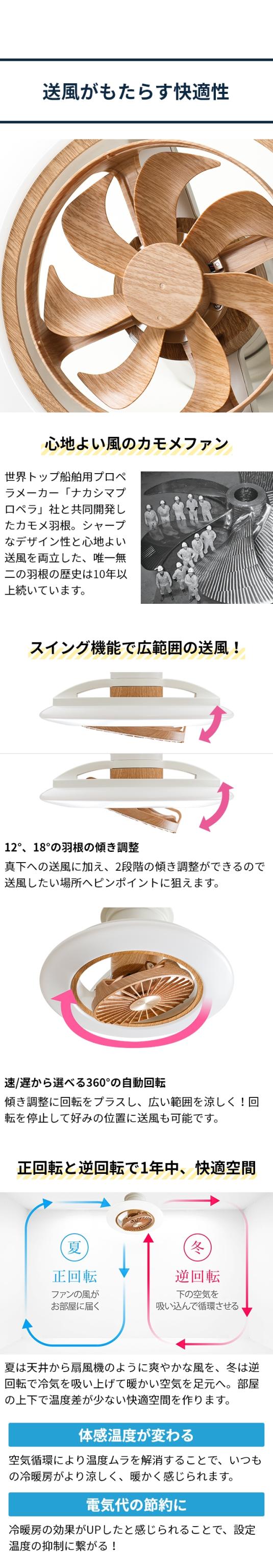 CIRCULIGHT EZ Series(サーキュライト EZシリーズ) スイングモデル 6畳用 ライトウッド DCC-SW06EL