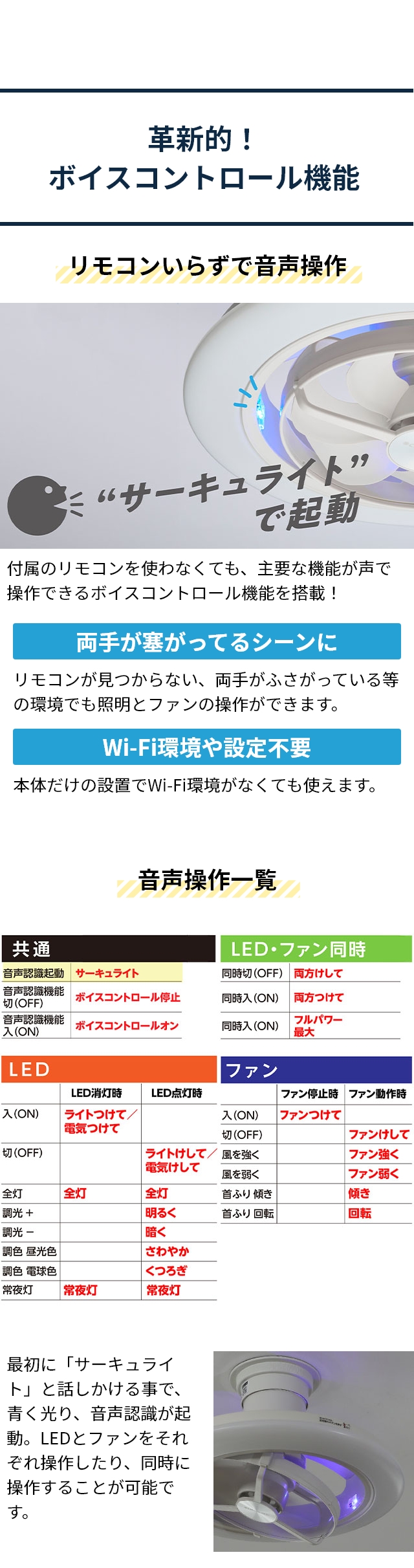 ドウシシャ CIRCULIGHT EZ Series(サーキュライト EZシリーズ) スイングモデル 12畳 音声操作モデル KCC-SW12EV
