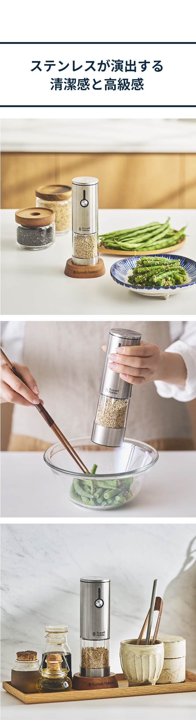 Russell Hobbs (ラッセルホブス) 充電式ゴマミル 7950JP