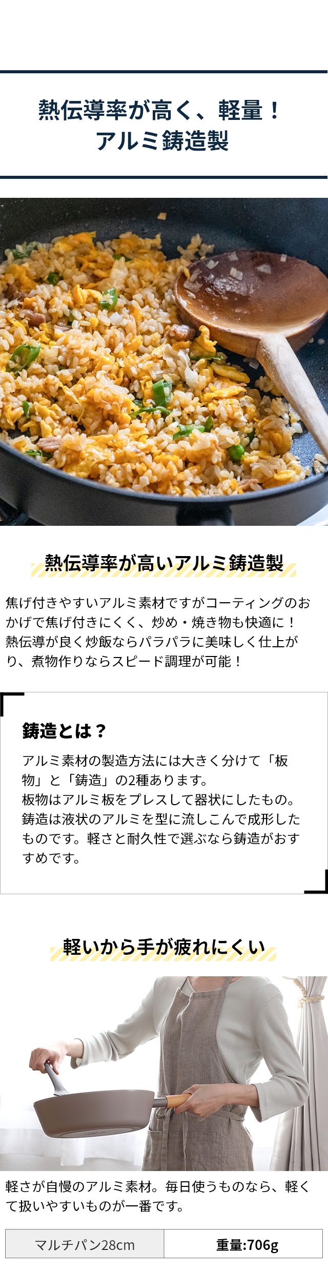 TIDA (ティーダ) チタン＆ダイヤモンドWコーティング マルチパン28cm