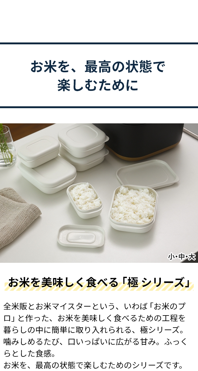 marna (マーナ) 極 冷凍ごはん容器 大 4個セット