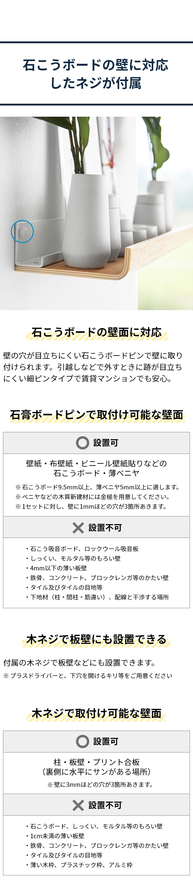 RIN（リン） 石こうボード壁対応神棚 神具セット